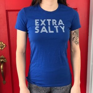 Bella Joel McHale “EXTRA SALTY” T shirt M